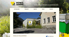 Desktop Screenshot of honig-obmann.at